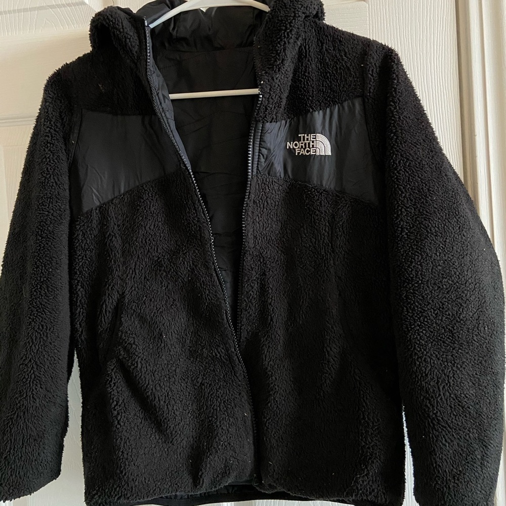 Girls reversible hooded northface jacket